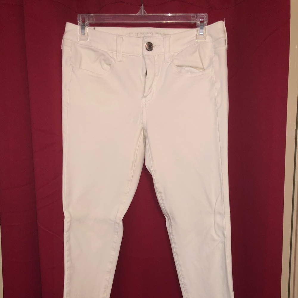 360 super stretch American Eagle skinny jeans